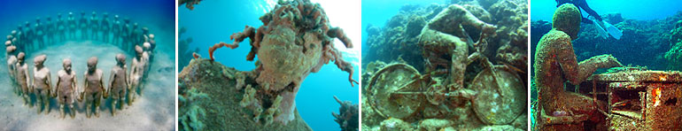 grenada dive site sculpture